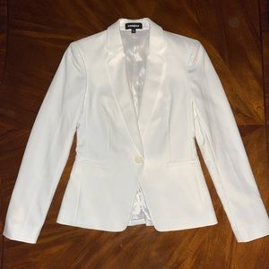 Womens white Express Blazer